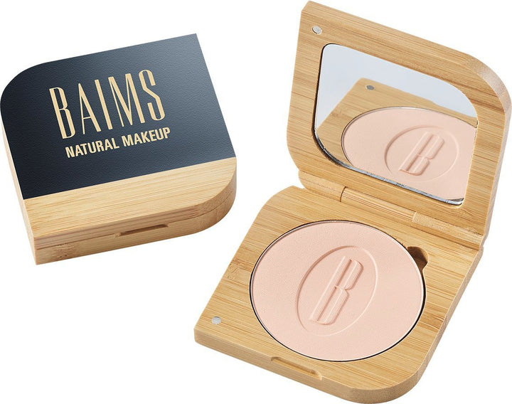 Baims Mineral Pressed Powder 10 Light Open1-Baims Vegan Pudra 10 Light Açık1